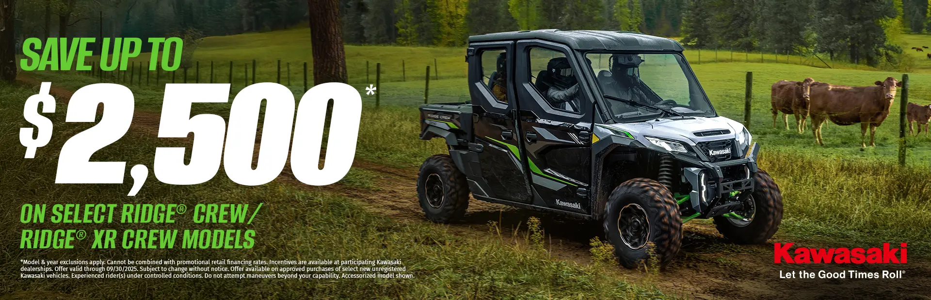 2025 RIDGE CREW GOOD TIMES START WITH GREAT DEALS 9 1 25 thru 9 30 25 1920x620 1 Powersports & Motorcycle Dealer near Kansas City MO,Motorcycles for sale,ATVs for sale,Side-by-Sides for sale,UTVs for sale,Sell Us Your Motorcycle,dirt bikes,Motorcycle Financing,Side-By-Side Financing,ATV Financing,Motorcycle test ride,Side-By-Side test ride,ATV test ride,Sell your motorcycle,sell your side-by-side,sell your atv