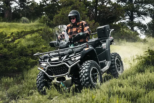The 2026 CFMOTO CFORCE 1000 Overland ATV on a rugged trail