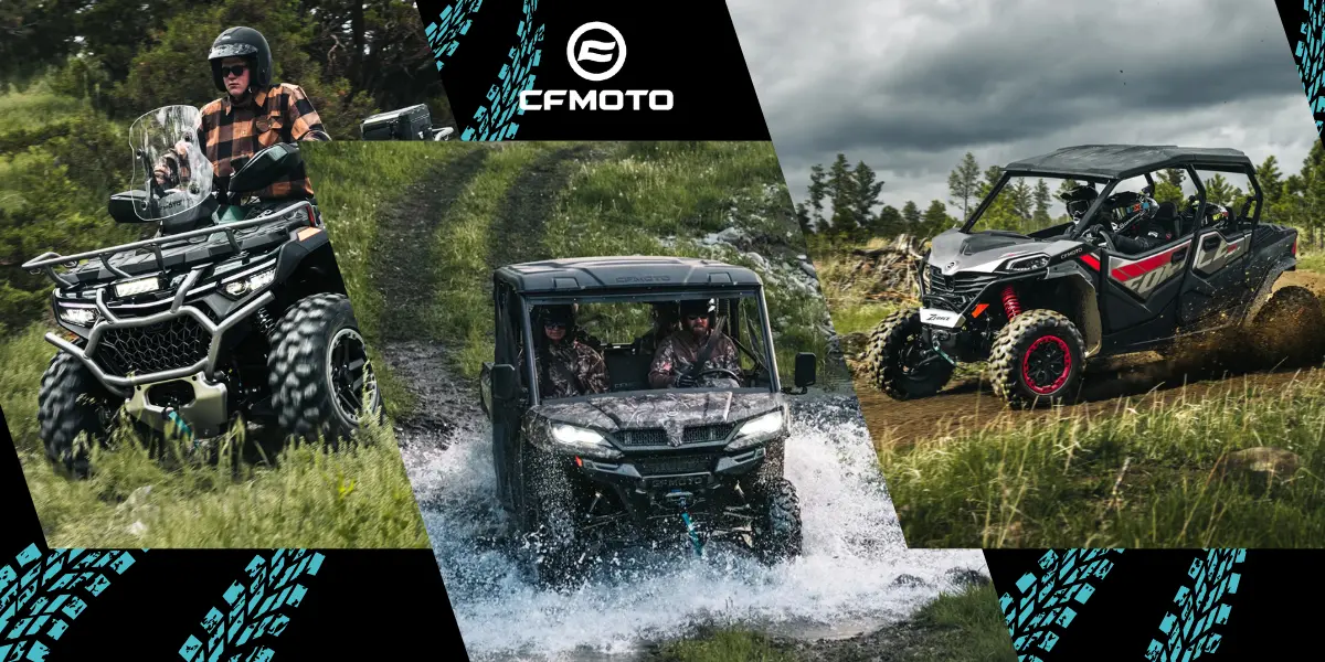 The complete 2026 CFMOTO lineup of ATVs and UTVs