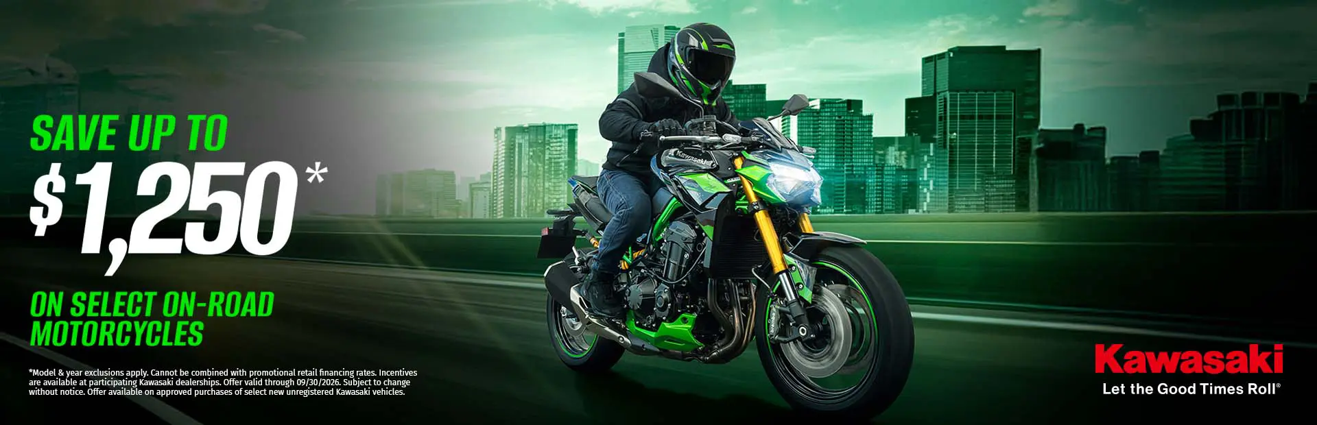 ON ROAD Good Times Start with Great Deals 07 01 2026 Through 09 30 2026 1920x620 1 Powersports & Motorcycle Dealer near Kansas City MO,Motorcycles for sale,ATVs for sale,Side-by-Sides for sale,UTVs for sale,Sell Us Your Motorcycle,dirt bikes,Motorcycle Financing,Side-By-Side Financing,ATV Financing,Motorcycle test ride,Side-By-Side test ride,ATV test ride,Sell your motorcycle,sell your side-by-side,sell your atv